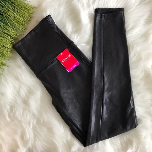 SPANX Pants - Spanx leather leggings size XL
